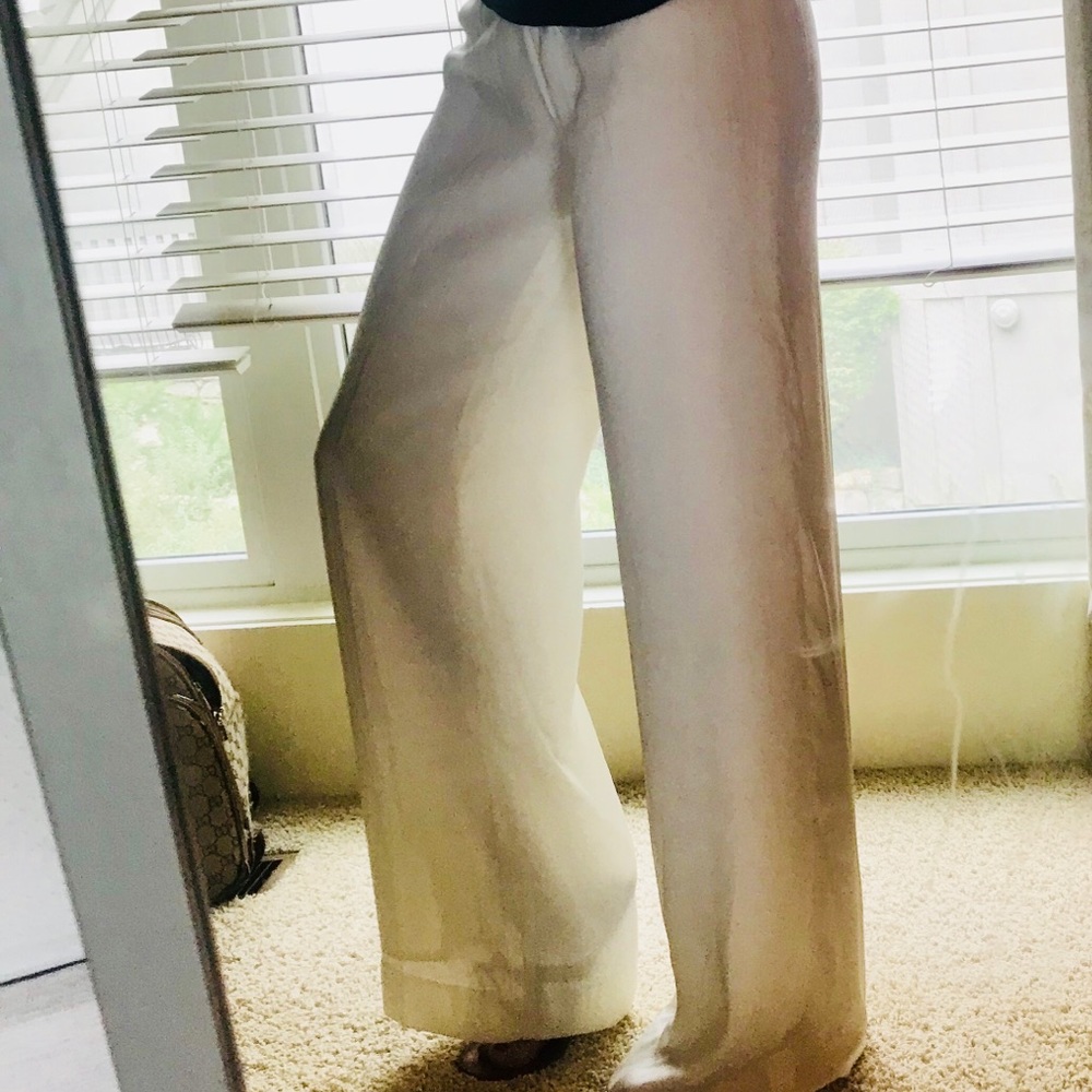 NWOT Soft Surroundings Flowy Ivory Pants Clearance